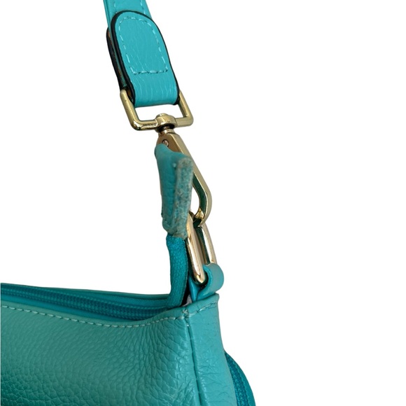 Turquoise Vegan Leather bag - Picture 6 of 10